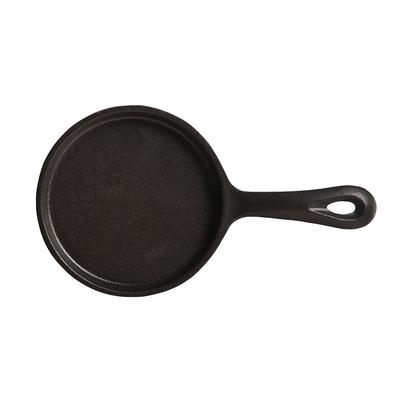 Libbey CIS-15 5" Round Cast Iron Skillet w/ Handle, Black