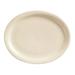 Libbey NR-14 13 1/4" Oval Platter w/ Narrow Rim, Cream White, Kingsmen White