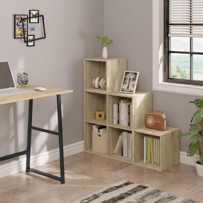 WOLTU Regal für Buch Spielzeug, Bücherregal mit 6 Fächern, Schrank für Wohnzimmer Schlafzimmer, Image