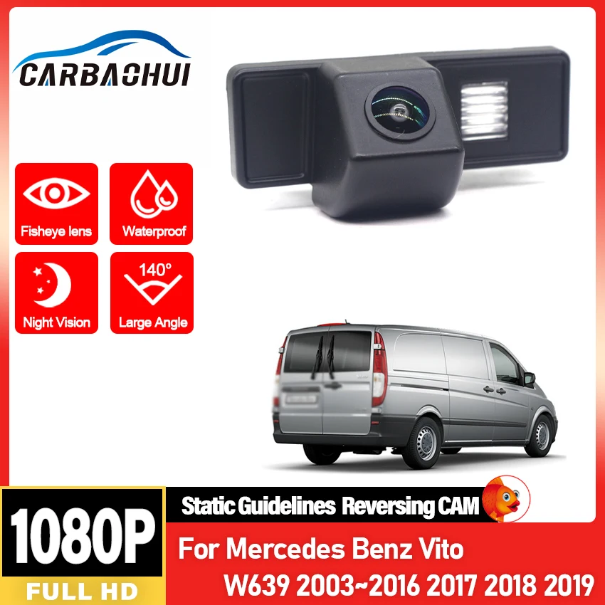 HD Nachtsicht Für Mercedes Benz Vito W639 2003 ~ 2017 2018 2019 Fahrzeug Rückansicht Reverse Kamera Wasserdichte hohe qualität RCA Image