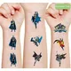 Zufällige 1 stücke DC Anime Figur Batman Superman Superheld Tattoo Aufkleber Dekoration wasserdichte