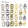Neu angekommen 30 teile/los silber gun-schwarz gold kleine Quadratische runde legierung metall schuhe taschen Gürtel Schnallen DIY Zubehör nähen XK023