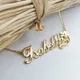 Personalisierte Blume Name Halsketten Für Frauen Mädchen Lieblings Schmuck Kunden Musikalische