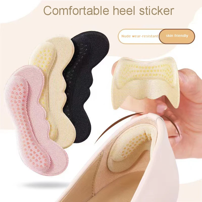 Heels Protector Einstellen Größe Hohe Ferse Aufkleber Pad Liner Grips Schmerzen Relief Fußpflege Einsatz Frauen Einlegesohlen für Schuhe Zubehör Image