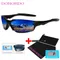 DOHOHDO Sport Polarisierte Sonnenbrille Mode Sonnenbrille Spiegel Winddichte Brille UV400 Sonnenbrille Für Männer Frauen Brillen Mit Tasche