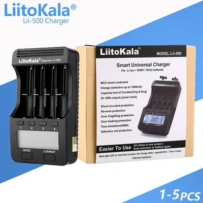 1-5PCS LiitoKala Lii-500 LCD 3 7 V/1 2 V AA/AAA 18650/26650/16340/14500/10440/18500 Batterie