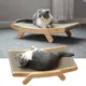 Holz Katze Scratcher Schaber Abnehmbare Lounge Bett 3 In 1 Kratzen Post Für Katzen Training