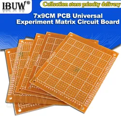 5PCS Universal PCB Board 7x9 Diy Prototyp Papier Printed Circuit Board Panel 70x90mm Einzigen seite