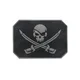 3D PVC Pirate Schädel Patches Militärische Taktische Kampf Patch Gummi Flagge Biker Verschluss