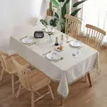 Leinen Tischdecke Spitze Rechteckigen Tisch Tuch Kaffee für Wohnzimmer Tisch Abdeckung Matte Möbel