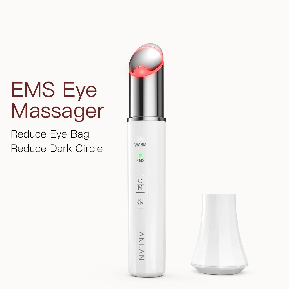 Anlan Ems Eye Beauty Gerät Mikros trom Augen massage gerät entfernen Augen taschen Augenringe rot blau Licht Eye Lifting Massage Instrument Image