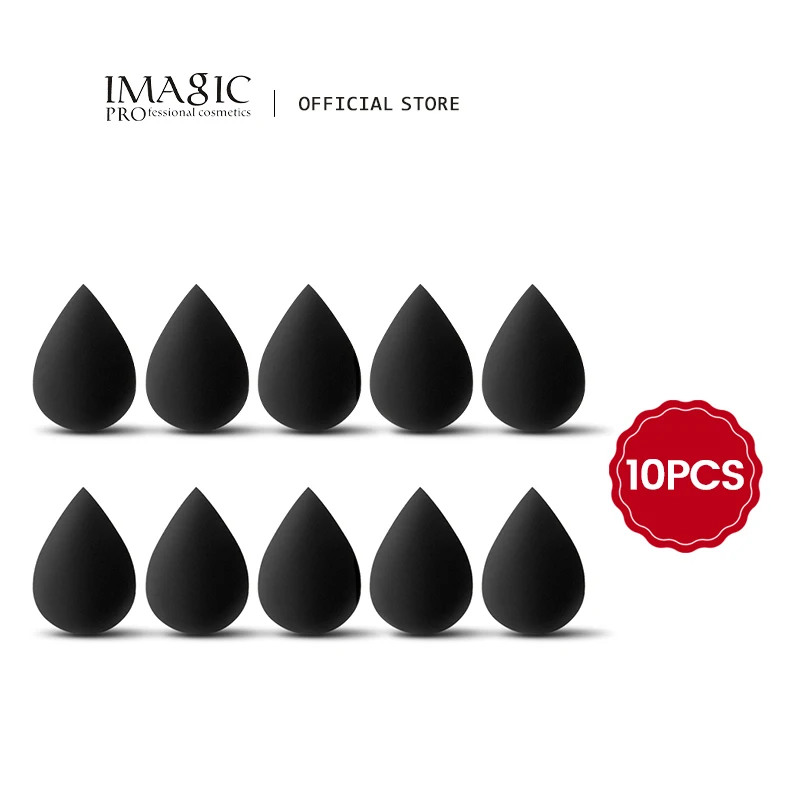 IMAGIC 10Pcs/Kit Make-Up Schwamm Set Weiche Bunte Cosmetic Puff Pulver Foundation Schönheit Werkzeug Großhandel Frauen Schönheit Make-Up werkzeug