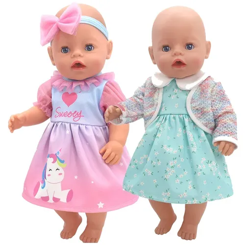 17 Inch Baby Puppe Ballett Spitze Kleid 18 Zoll Puppe Kleid Puppe Kleidung