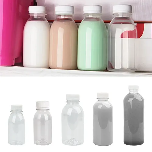 Kunststoff Milch Flasche Transparent Kunststoff Milch Lagerung Flaschen Getränke Trinken Flaschen