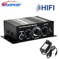 AK-270 Hifi-Verstärker Kanal 2 0 Stereo Audio Sound Amp Bass Trebl für Heimkino-Soundsystem