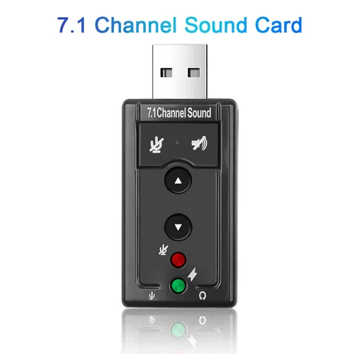 USB-Soundkarte 7 1 Kanal Sound 3 5mm Audio-Schnitts telle externe Soundkarte zu Kopfhörer