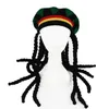 Hip Hop Mütze gestrickt Perücke Zopf Hut männlich jamaika nischen Bob Marley Rasta Mütze Winter Gorra Hombre Dreadlocks Reggae Czapka Zimowa