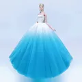 Fall für barbie puppe kleidung Prinzessin kleid nachgestellte hochzeit braut ehe kleid für barbie