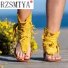 Frauen Retro Sandalen Gladiator Damen Clip Kappe Vintage Stiefel Casual Quaste Rom Mode Sommer Frau Schuhe Weibliche 2020 Neue