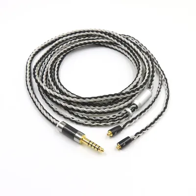 Neues 4,4mm 2,5mm 3,5mm xlr symmetrisches 16-adriges 7n occ Kopfhörer verbessertes Kabel für sennheiser ie300 ie900 ie600 ie200 Image