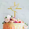 Taufe Erstkommunion Kuchen Dekorationen Frieden Dove Kuchen Topper Taufe Acryl Frieden & Liebe