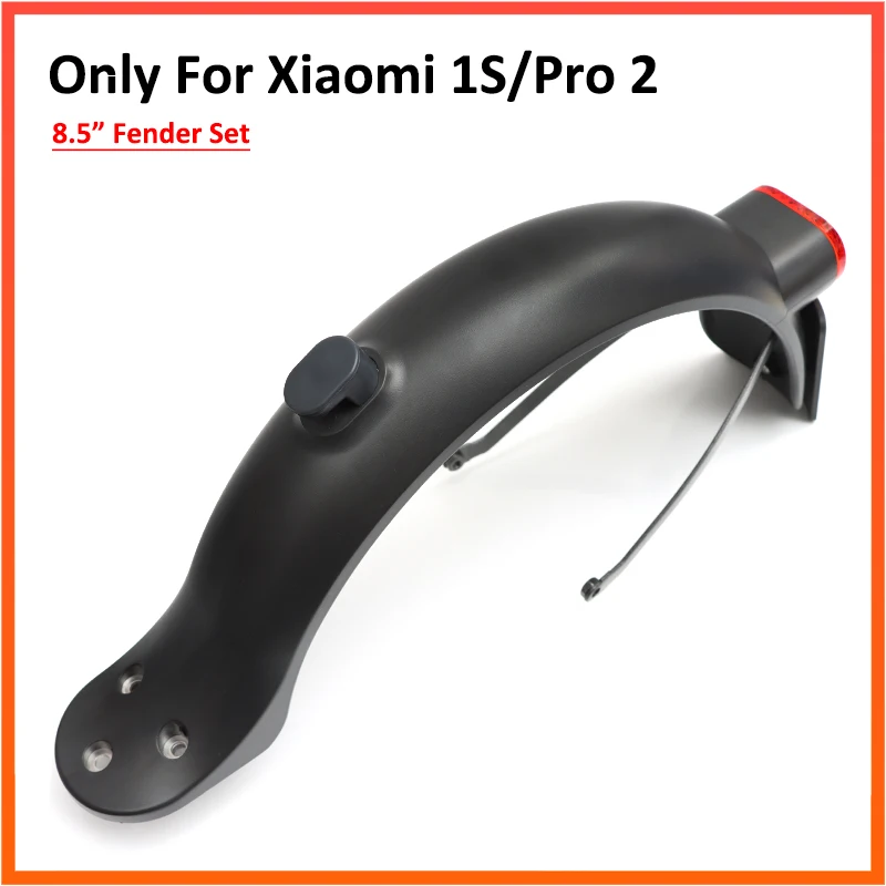 Hinterrad-Kotflügel für Xiaomi Scooter 1S und PRO 2, hinterer Kotflügel, Flügel hinzufügen, Rücklicht, Haken, Nummernschild, 8,5 Zoll Kotflügel-Unterstützung Image