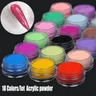 18 farben/set Acryl Pulver 3in 1Extendion/Tauch/Carving Scultpure Kristall Pulver 1 * KIT Nagel