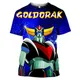 Sommer Goldorak T-Shirts Anime UFO Roboter Green dizer 3D-Druck Streetwear Männer Frauen lässig Mode