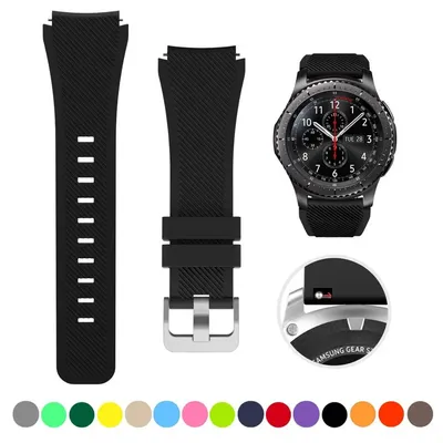 20/22mm Uhren armband für Samsung Galaxy Uhr 5/6/4 40mm/classic 46/Gear S3 Silikon Armband Huawei