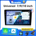 Srnubi 2 din android 12 Autoradio Multimedia Video Player Navigation GPS 9 10 Zoll Stereo Head Unit