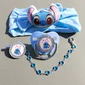 [1 set] Minnie Maus Donald Gänseblümchen Ente Winnie blau Baby Stirnband Disney Stitch Print blaue