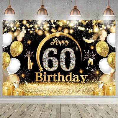 Alles Gute zum 60. Geburtstag 60. Geburtstags feier Dekorationen 60 Jahre alt Geburtstag Mann