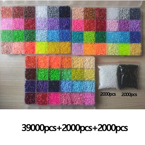 Kreative Perler Perlen 24/72 Farben Perler Spielzeug Kit 2 6mm Hama Perlen 3D Puzzle DIY Spielzeug