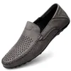 Leder Männer Atmungs Driving Schuhe Luxus Marken Formal Männer Loafers Mokassins Italienische Männlichen Faul Schuhe Schwarz Plus Größe 38-47