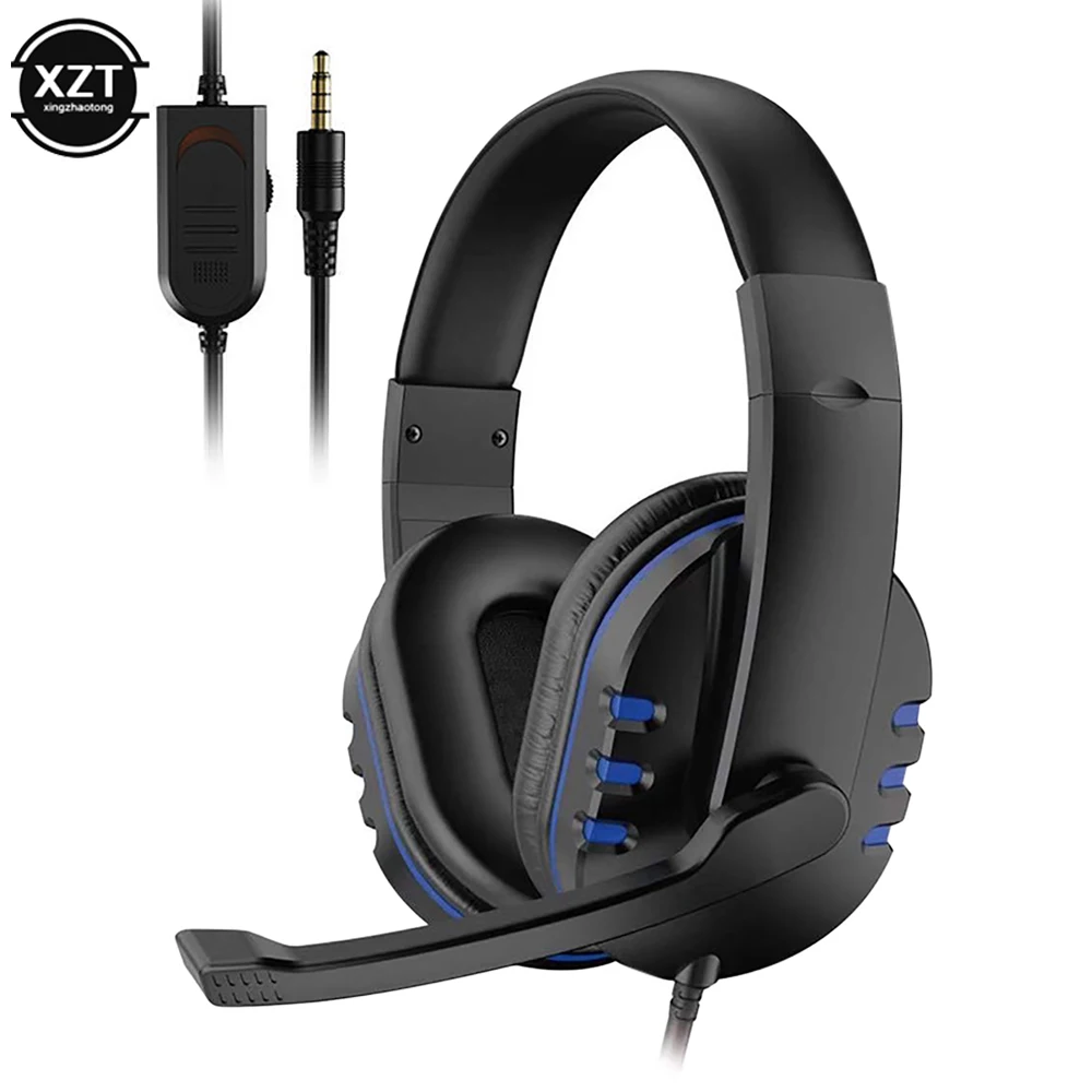 Kabelgebundene Gaming-Kopfhörer, Gamer-Headset mit Mikrofon für PC, Computer, Laptop, PS4, PS5, Playstation 4, 5, Nintendo Switch Tablet Image