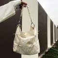 Frauen tasche Vintage Leinwand Eimer koreanische neue Mode Umhängetaschen Handtaschen Perlen Haspel