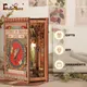 Cutebee Book Nook Kit Puppenhaus mit Licht Schmetterling 3d Booknook DIY ewige Buchhandlung