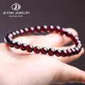 Jd natürlichen Wein rot Granat Perlen Armband Frauen Genune Charme roten Granatapfel Yoga Meditation