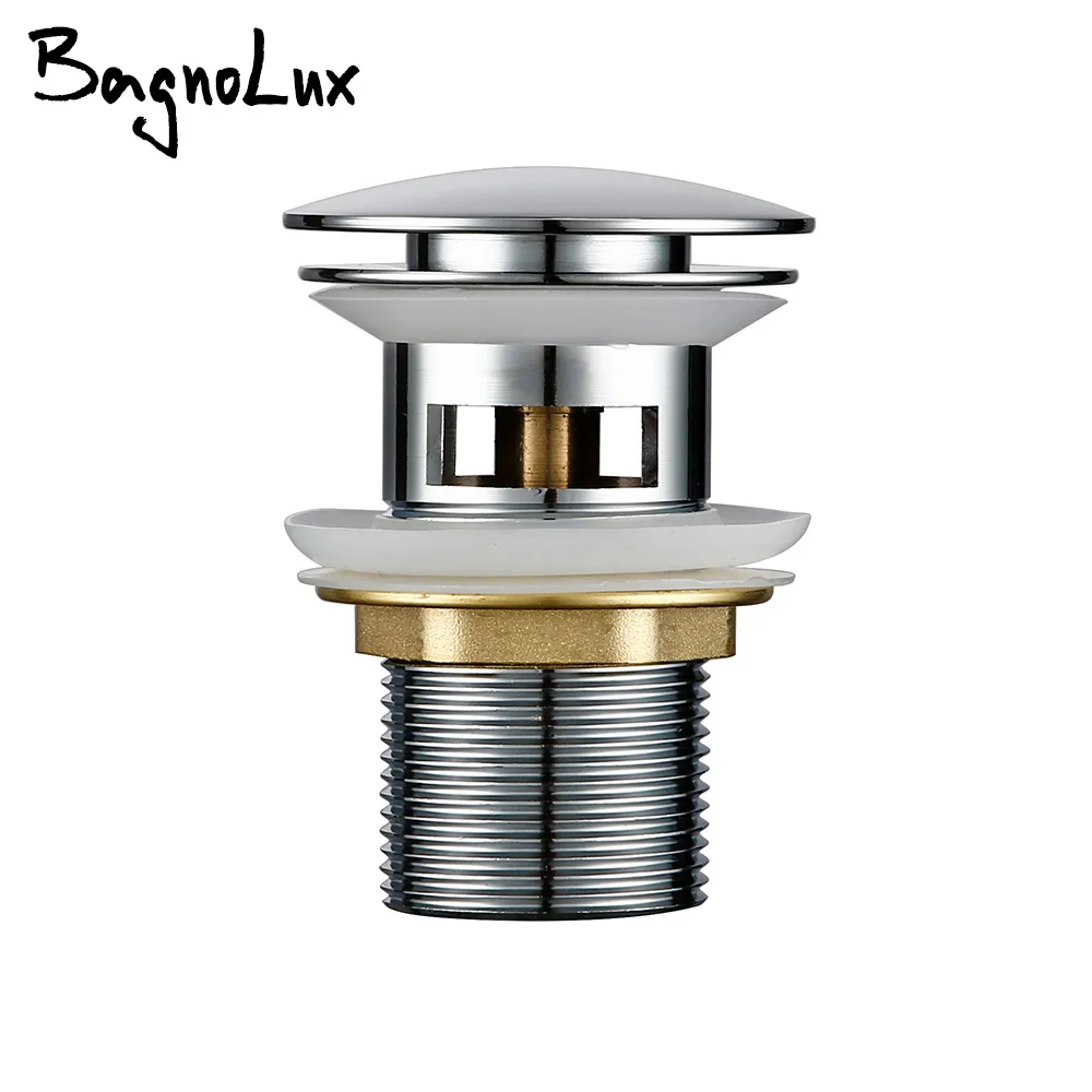 Bagnolux Waschbecken Abfluss stopper Pop-up-Abfluss ohne Überlauf oder mit Überlauf für Waschbecken