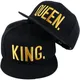 König und Königin 3D Bestickte Baseball Hüte Paare Snapback Caps Hip Hop Stil Flach Rechnung Hüte