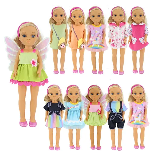 2024 Mode Kleid Kleidung passen mit 42cm Famosa Nancy Puppe (Puppe und Schuhe sind nicht enthalten)