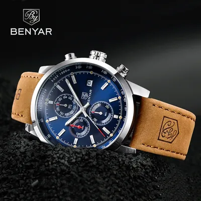 BENYAR Uhren Männer Luxus Marke Quarzuhr Mode Chronograph Uhr Reloj Hombre Sport Uhr Männliche