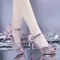 2023 Sommer neuen Stil britischen Stil Fischmaul Schnalle Mode Open-Toe-Sandalen Frauen Mode bequeme
