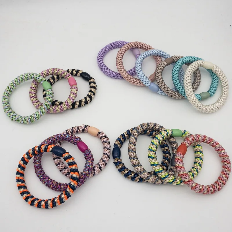3 stücke Mode Knekki Haar Elastiek Haar Bands Für Frauen Große Nylon Haar Krawatte mädchen Elastische Pferdeschwanz kopf seil kknekki Zubehör Image