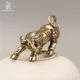 Messing Retro Stierkampf Figuren Schlüsselring Hängen Schmuck Metall Kupfer Sternzeichen Stier Tier