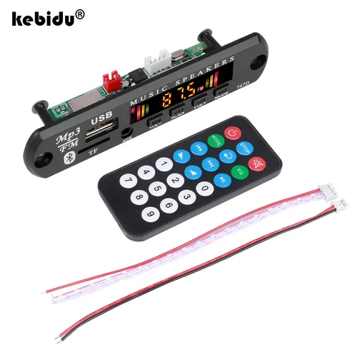 Kebidu Bluetooth 5 0 MP3 Player Decoder Board FM Radio TF USB 3 5mm AUX Modul Bluetooth Empfänger