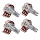 4 stücke LANGE SPLIT Welle 500K Elektrische Gitarre Potentiometer Volume Tone Control