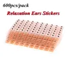 600 stücke Entspannung Ohren Aufkleber Therapie Nadel Patch Ohr Auriculotherapy Vaccaria Ohr Massage