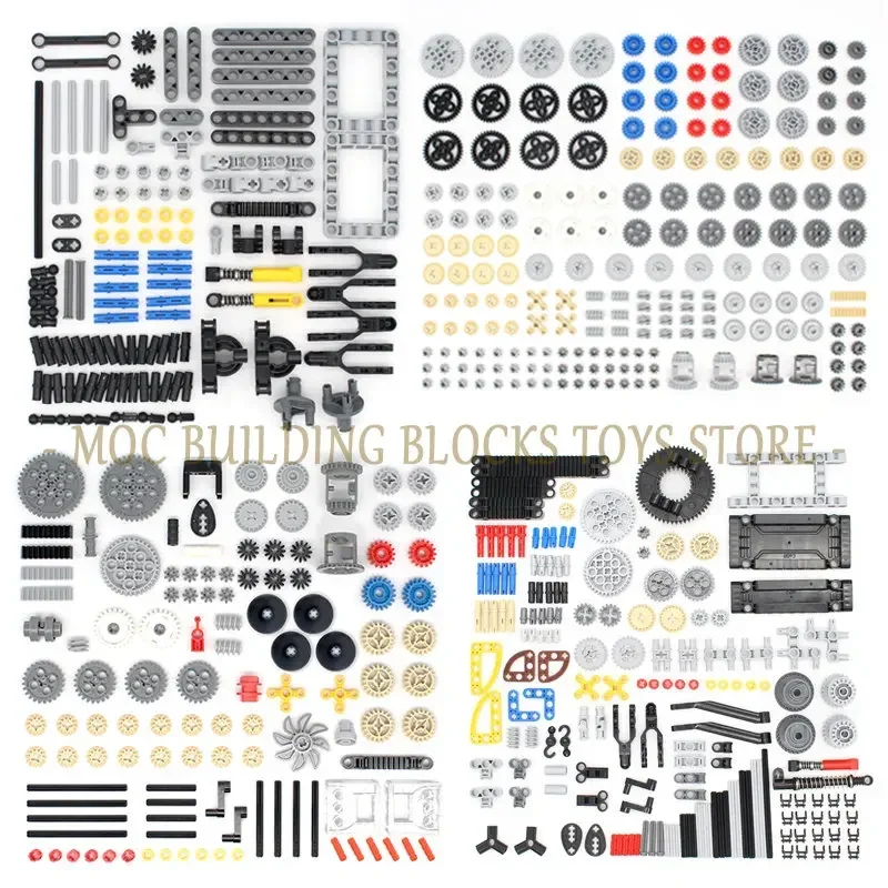 High-Tech Technische Teile Pin Strahl Liftarm Achse Stecker Panel Getriebe Auto Motorrad Bausteine Ziegel Technologie Set Spielzeug Image
