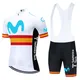 Spanien Radfahren Jersey 2022 Neue Team MOVISTAR Radfahren Kleidung MTB Radfahren 20D Gel Bib Shorts